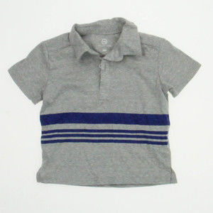 Adriano Goldschmied Kids Boys Gray | Blue Polo Shirt size: 12 Months